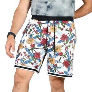 Nwot ORIGINAL USE Shorts Men XL Multicolor Floral Mesh Lined Pocket Drawstring